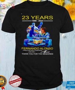 23 years 1999 2022 Fernando Alonso thank you for the memories shirt