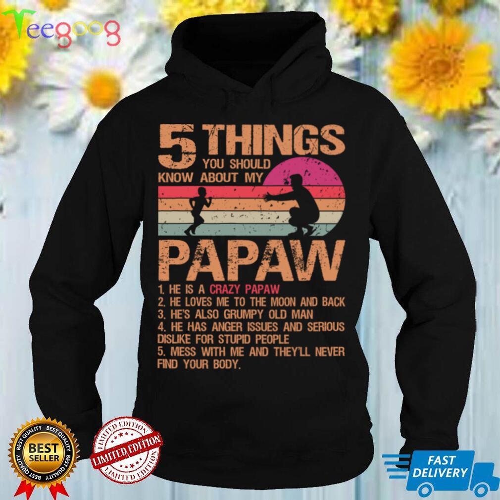 5 Things You Should Know About My Papaw Vintage Father's Day Sweatshirt