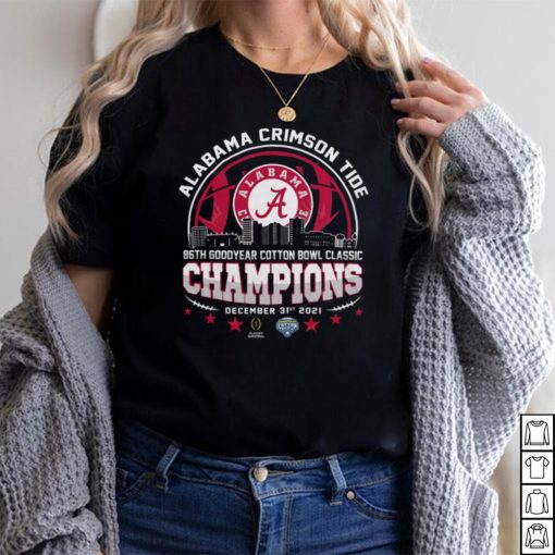 Alabama Crimson Tide 2021 2022 NCAA 86th Goodyear Cotton Bowl Classic Championship American Football Special Gift Two Sided Graphic Unisex T Shirt