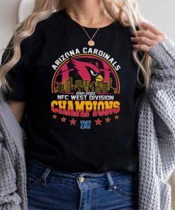 Arizona Cardinals 2021 2022 NFC West Divison Championship Football Sky Line Special Gift Two Sided Graphic Unisex T Shirt