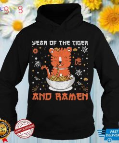 Boys Chinese New Year 2022 Cute Tiger Ramen Noodle Cool Kids T Shirt