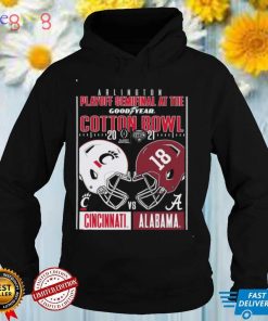 Cincinnati Bearcats vs Alabama Crimson Tide Helmet To Helmet 2021 Cotton Bowl Semi Final Game Charcoal T Shirt