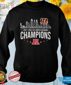 Cincinnati Bengals 2021 2022 Afc North Division Champions Nfl Autographed Two Sided Shirt
