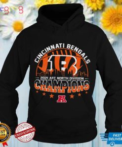 Cincinnati Bengals 2022 2021 AFC North Division Championship NFL Football Two Sided Graphic Unisex T Shirt
