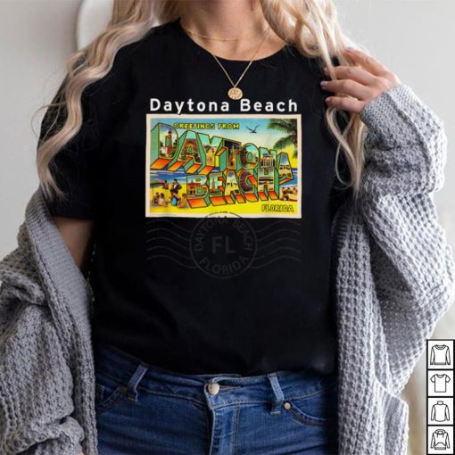 Daytona Beach Florida FL Large Letter Postcard Postmarked T Shirt