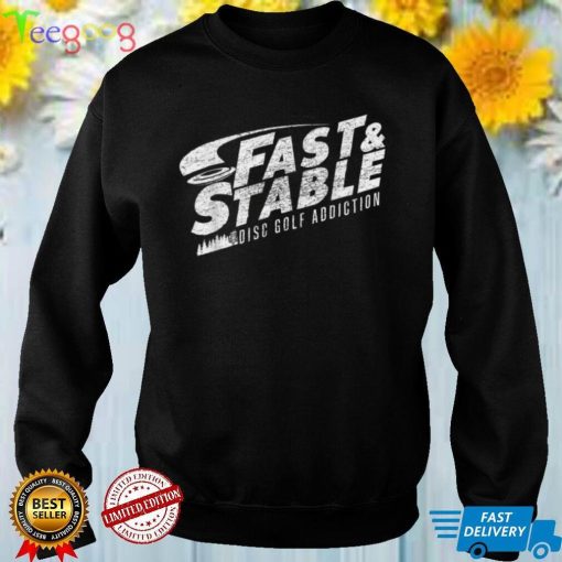 Fast And Stable Throwing Disc Golf Distressed Frisbee golf T Shirt