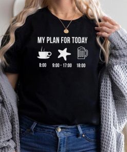 Funny Starfish Animal Zookeeper Wildlife My Plan For Today T Shirt