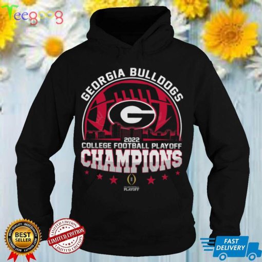 Georgia Bulldogs 2022 NCAA College Football Playoff Championship Sky Line Special Gift Two Sided Graphic Unisex T Shirt
