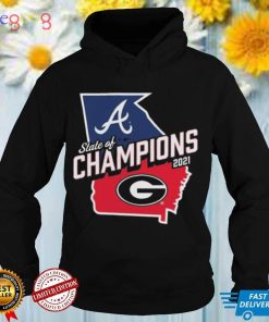 Georgia Bulldogs x Atlanta Braves Fanatics Branded 2021 State of Champions T Shirt
