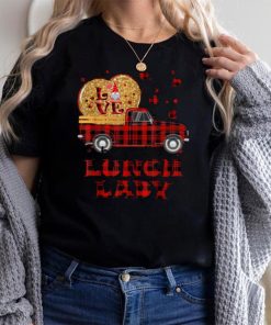 Gnome Vintage Truck Love Being Lunch Lady Valentines Day T Shirt