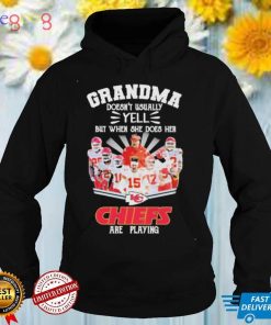 Grandma doesn’t usually but when she does her Kansas City Chiefs are playing shirt