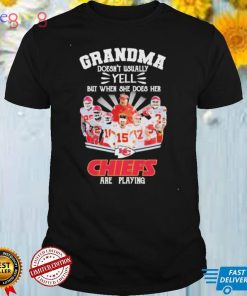 Grandma doesn’t usually but when she does her Kansas City Chiefs are playing shirt