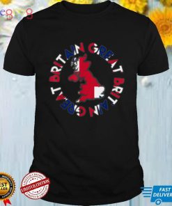 Great Britain design with lettering and the flag T Shirt