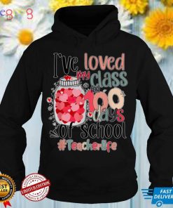 Happy 100 Days Of School Valentine Teacher 2022 T Shirt (1)
