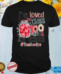 Happy 100 Days Of School Valentine Teacher 2022 T Shirt