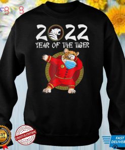 Happy Chinese New Year 2022 Year Of The Tiger Dabbing Mask T Shirt