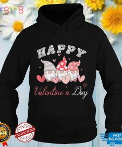 Happy Valentine's Day Three Gnome Heart T Shirt