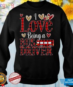 I Love Being A School Bus Driver Valentines Day Buffalo T Shirt (2)
