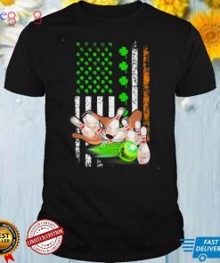 Irish American Flag Bowling Ball St. Patrick's Day T Shirt