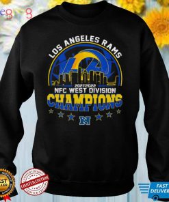 Los Angeles Rams 2021 2022 NFC West Division Championship Football Sky Line Special Gift Two Sided Graphic Unisex T Shirt