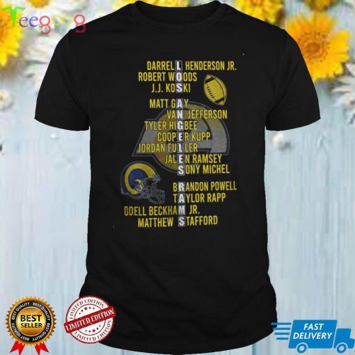 Los Angeles Rams 2021 2022 Nfc West Division Champions Nfl Mickey Two Sided T Shirt