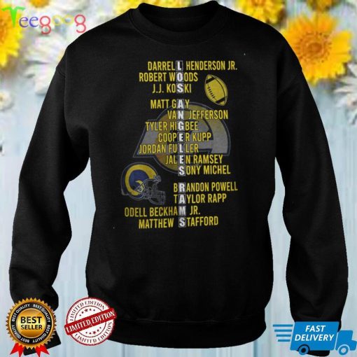 Los Angeles Rams 2021 2022 Nfc West Division Champions Nfl Mickey Two Sided T Shirt
