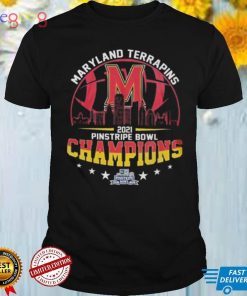 Maryland Terrapins 2021 Pinstripe Bowl Champions Ncaa Football Two Sided Graphic Unisex T Shirt
