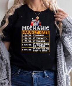 Mechanic Hourly Rate Labor Rates for Mechanic Shirt