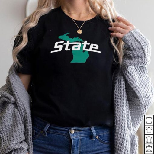 Michigan State Spartans State Maps Shirt