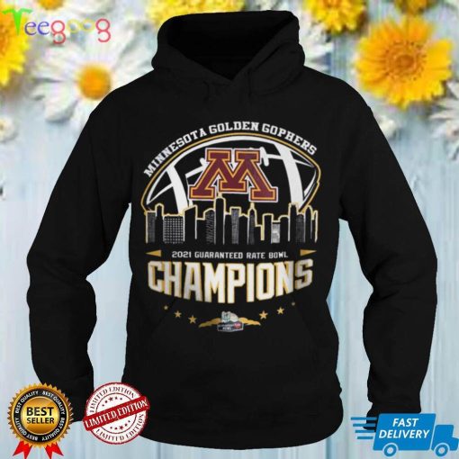 Minnesota Golden Gophers 2021 Guaranteed Rate Bowl Champions Ncaa Graphic Unisex T Shirts