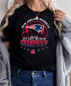 New England Patriots 2021 2022 AFC East Division Championship Football Sky Line Special Gift Two Sided Graphic Unisex T Shirt