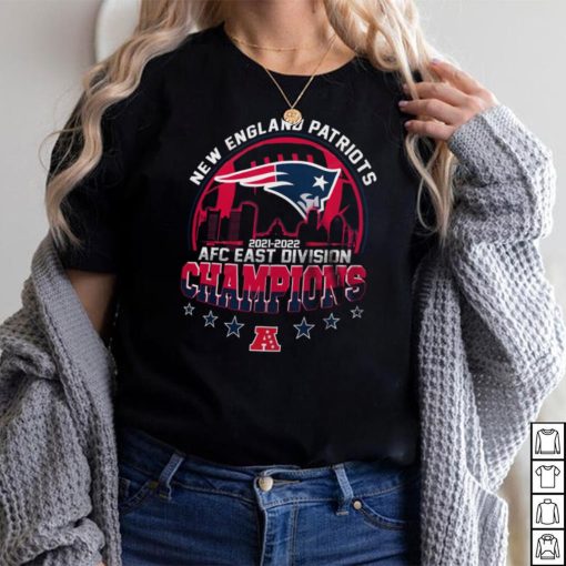 New England Patriots 2021 2022 AFC East Division Championship Football Sky Line Special Gift Two Sided Graphic Unisex T Shirt