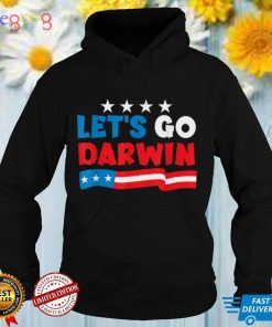Let's Go Darwin Funny Sarcastic US Flag T Shirt