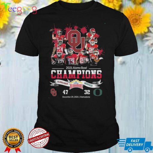 Oklahoma Sooners 2021 Alamo Bowl Champions Ncca Football T Shirt