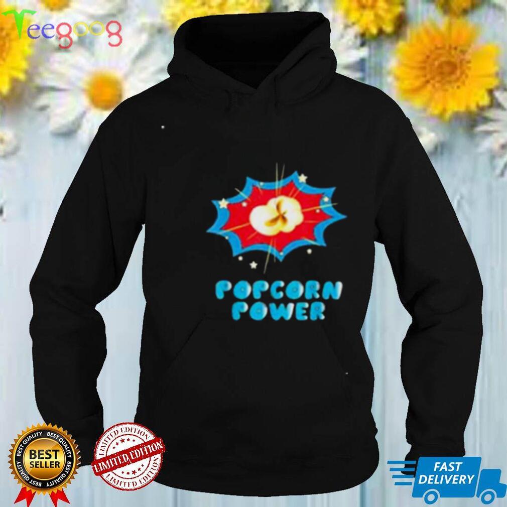 Popcorn Power Comic 80s T Shirt