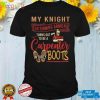 RD My Knight In Shining Funny Carpenter Wife Women Girls T Shirt