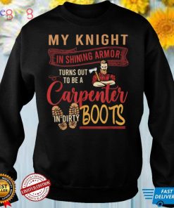 RD My Knight In Shining Funny Carpenter Wife Women Girls T Shirt