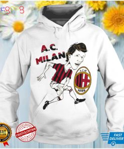 Rare Vintage AC Milan caricature 90's Bootleg t shirt Football Soccer soft and thin
