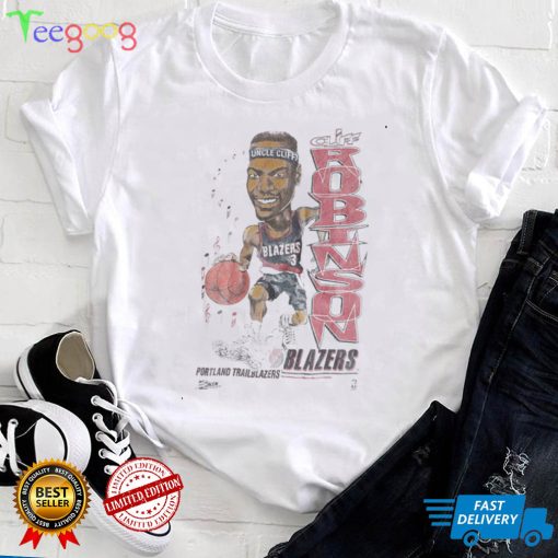 Rare Vintage Cliff Robinson Caricature 90's t shirts NBA Basketball Portland Trailblazers