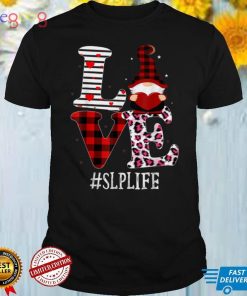 SLP Love Women Leopard Red Plaid Appreciation Valentine T Shirt