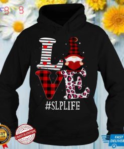 SLP Love Women Leopard Red Plaid Appreciation Valentine T Shirt