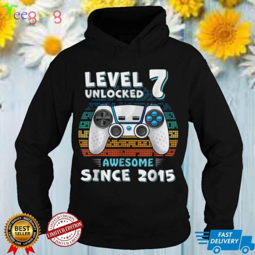 Seven 7yr BDay Son Boy Funny Gamer 7th 7 Years Old Birthday T Shirt