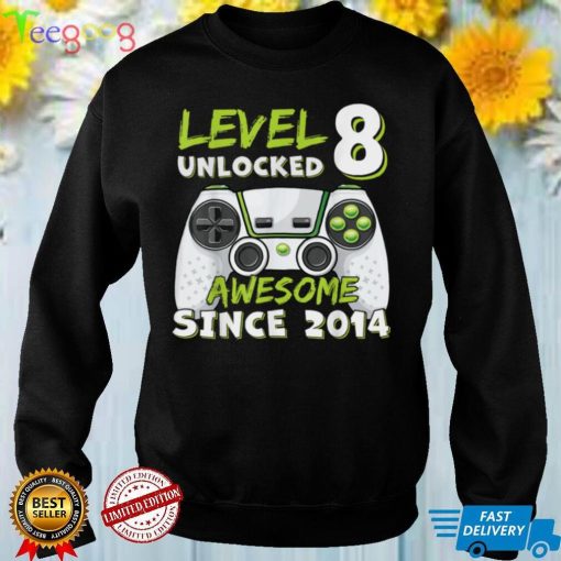 Six 8yr BDay Son Boy Funny Gamer 8th 8 Years Old Birthday T Shirt