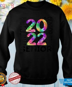 Tie Dye Senior 2022 Typography Class Of 2022 Happy 100 Days Raglan Baseball Tee