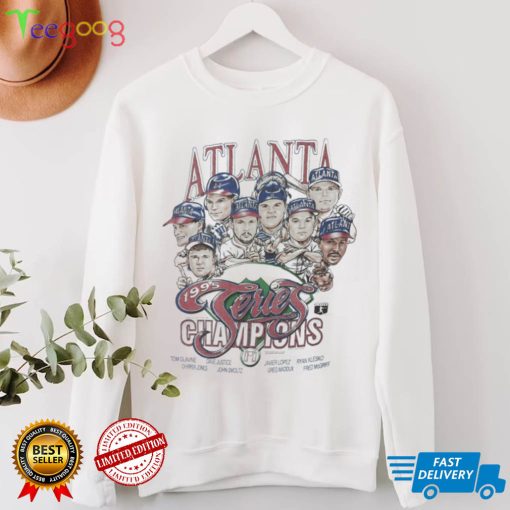 Vintage Atlanta Braves Champions caricature 90's t shirt baseball MLB Sportwear