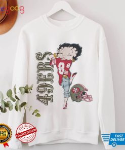 Vintage Betty Boob x 49ers 90's t shirt NFL Football Cartoon Movie soft and thin