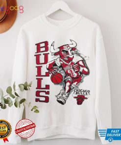 Vintage Chicago Bulls Mascot full print 90's T Shirt Basketball NBA Soft and thin