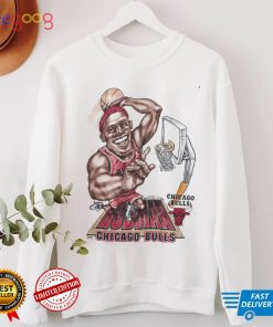 Vintage Dennis Rodman caricature 90's t shirt Basketball NBA Chicago Bulls Salem Sportswear