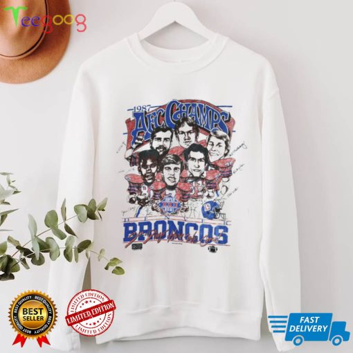 Vintage Denver Broncos caricature 90's t shirt salem sportswear NFL.Football