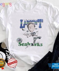 Vintage Steve Largent Caricature 80's T Shirt NFL Football Seattle Seahawks
